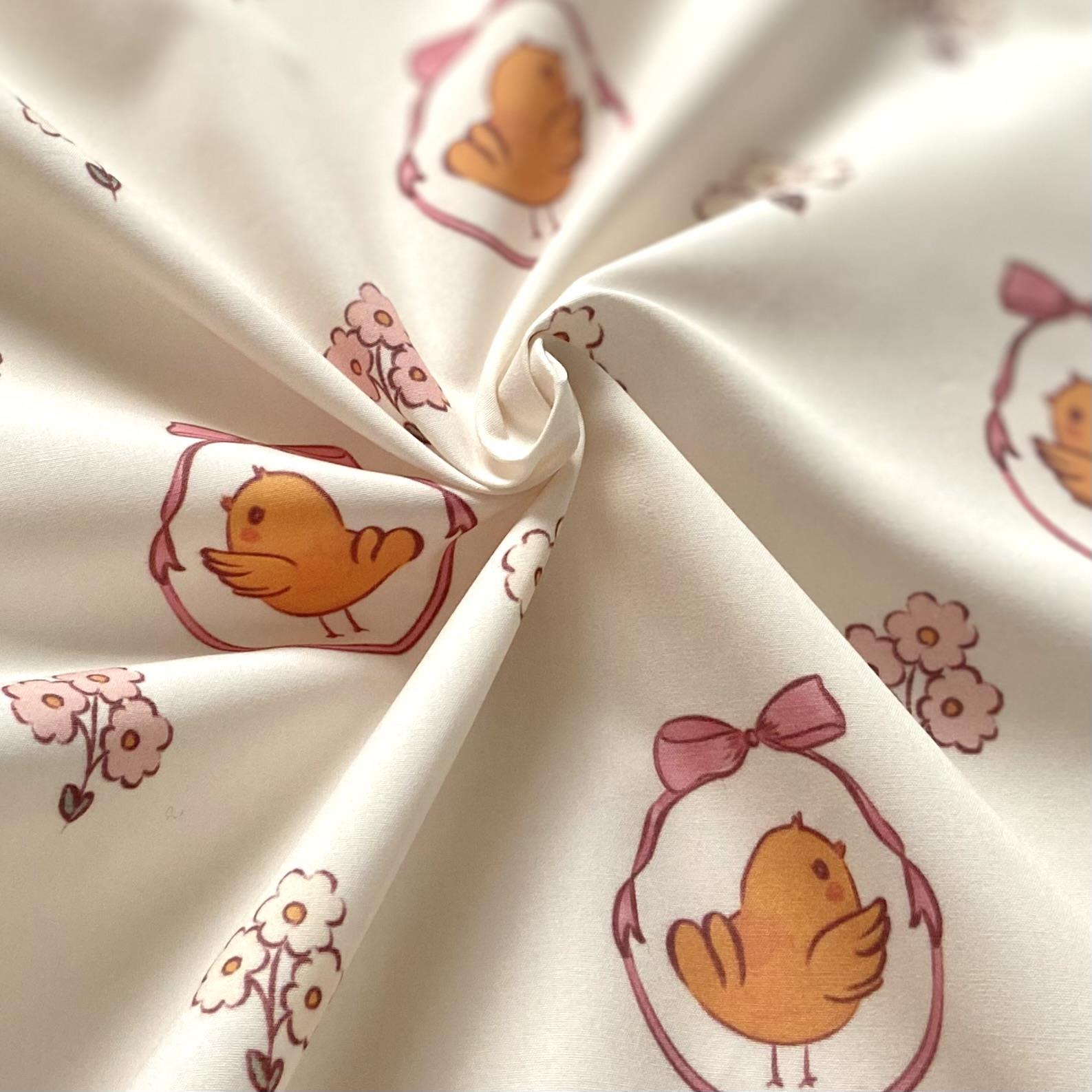 Zezig Little Chick Poplin Fabric
