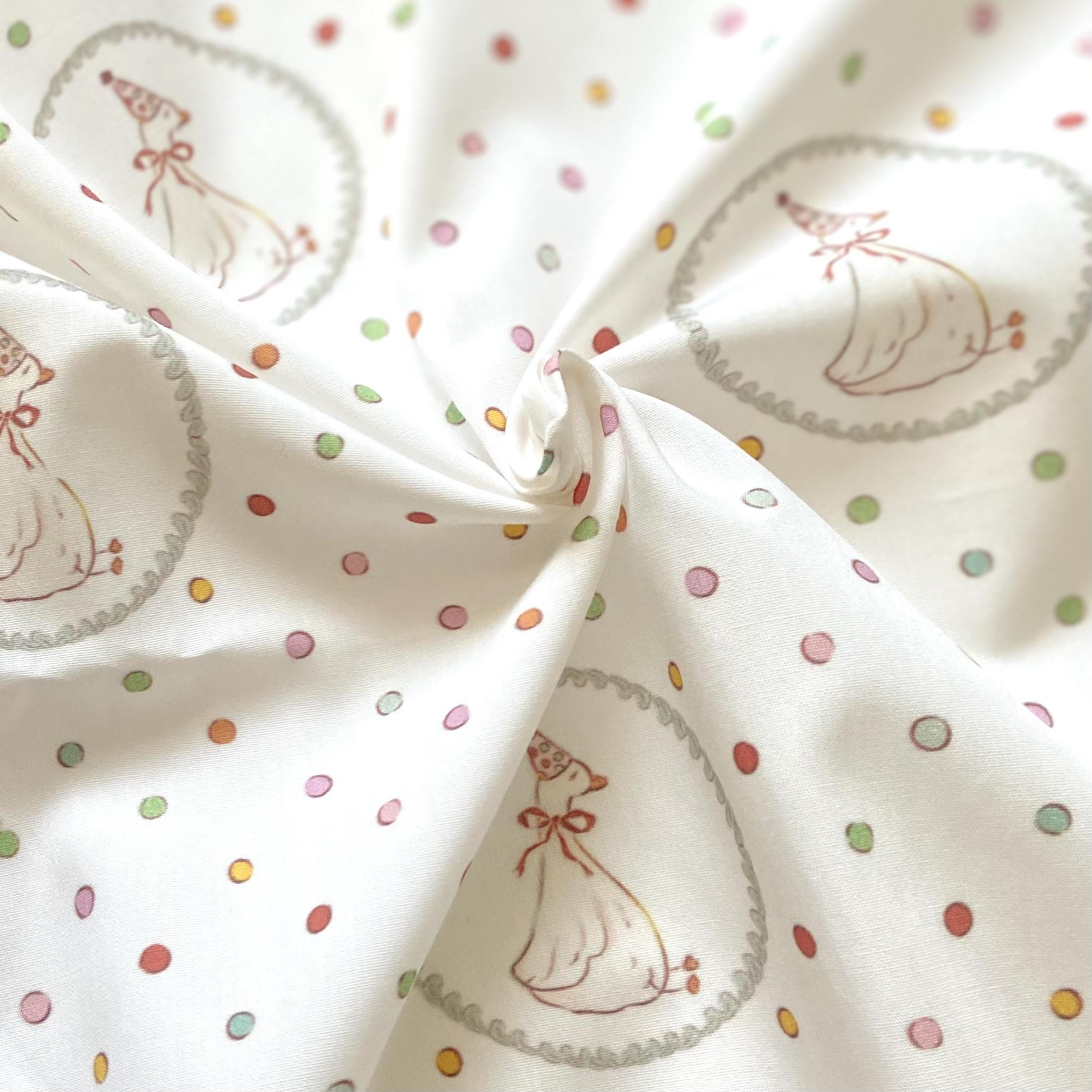 Zezig Party Goose Poplin Kumaş