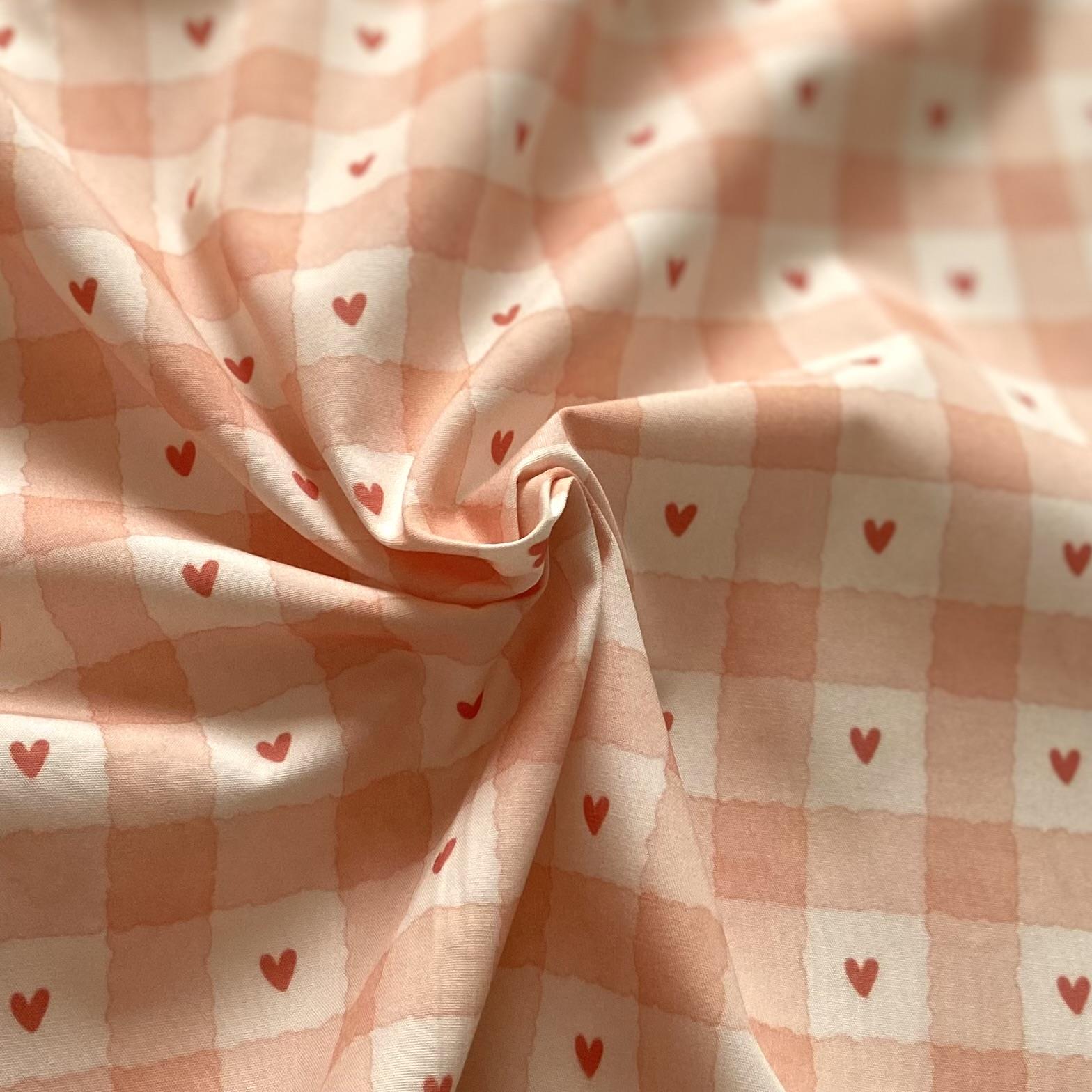 Zezig Pötikalp - Salmon Poplin Fabric
