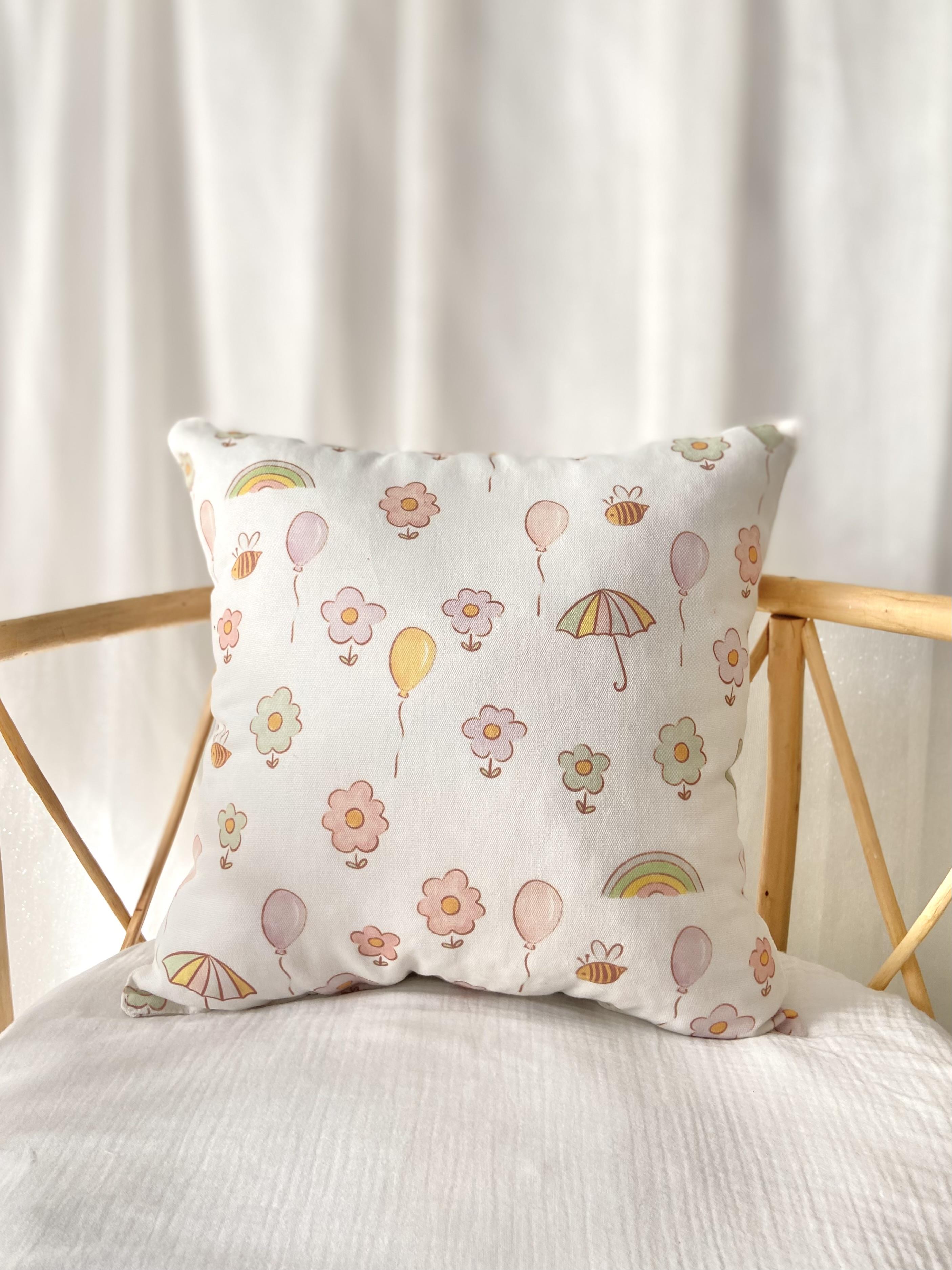 Zezig Soft Doodle Baby Room Pillow