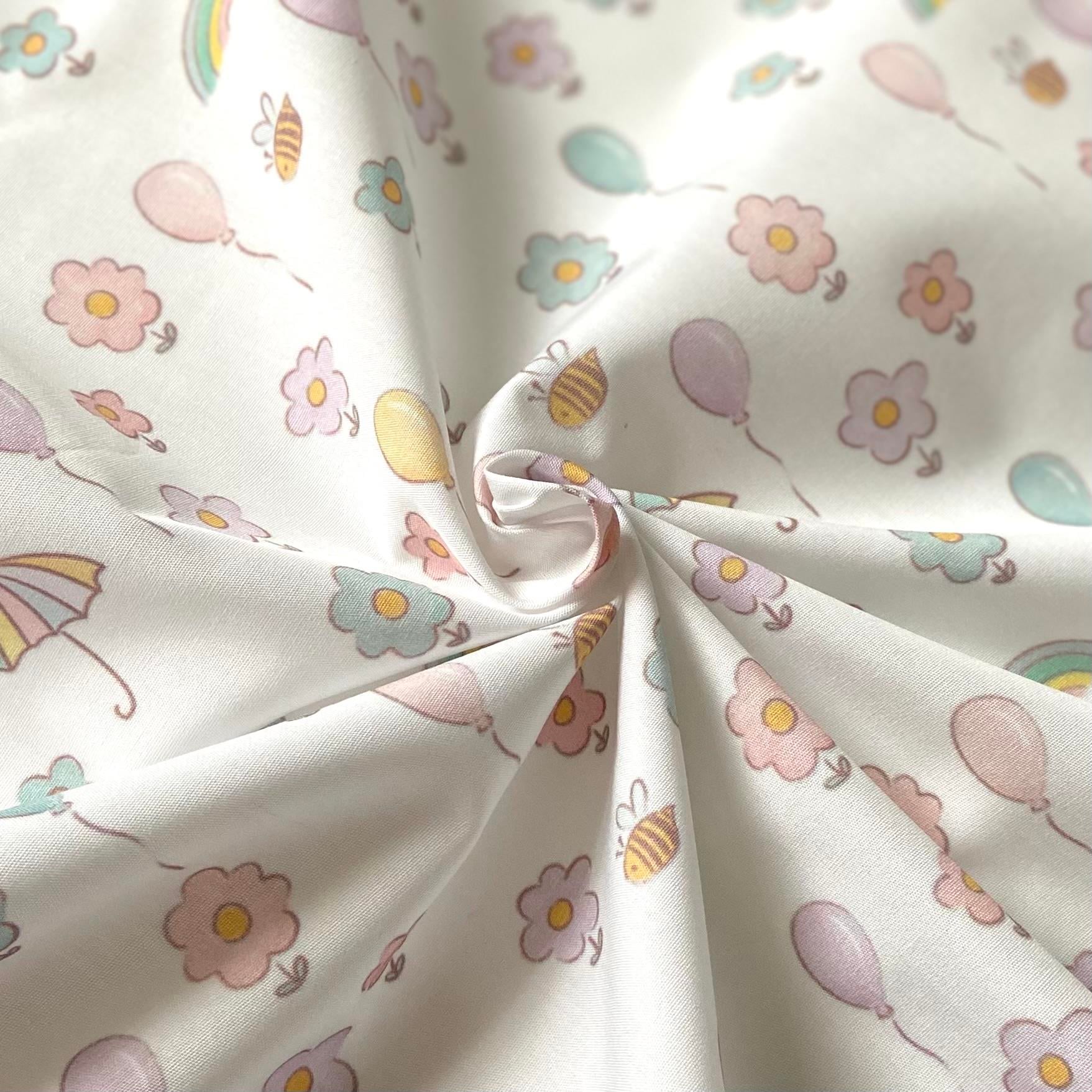 Zezig Soft Doodle Poplin Kumaş