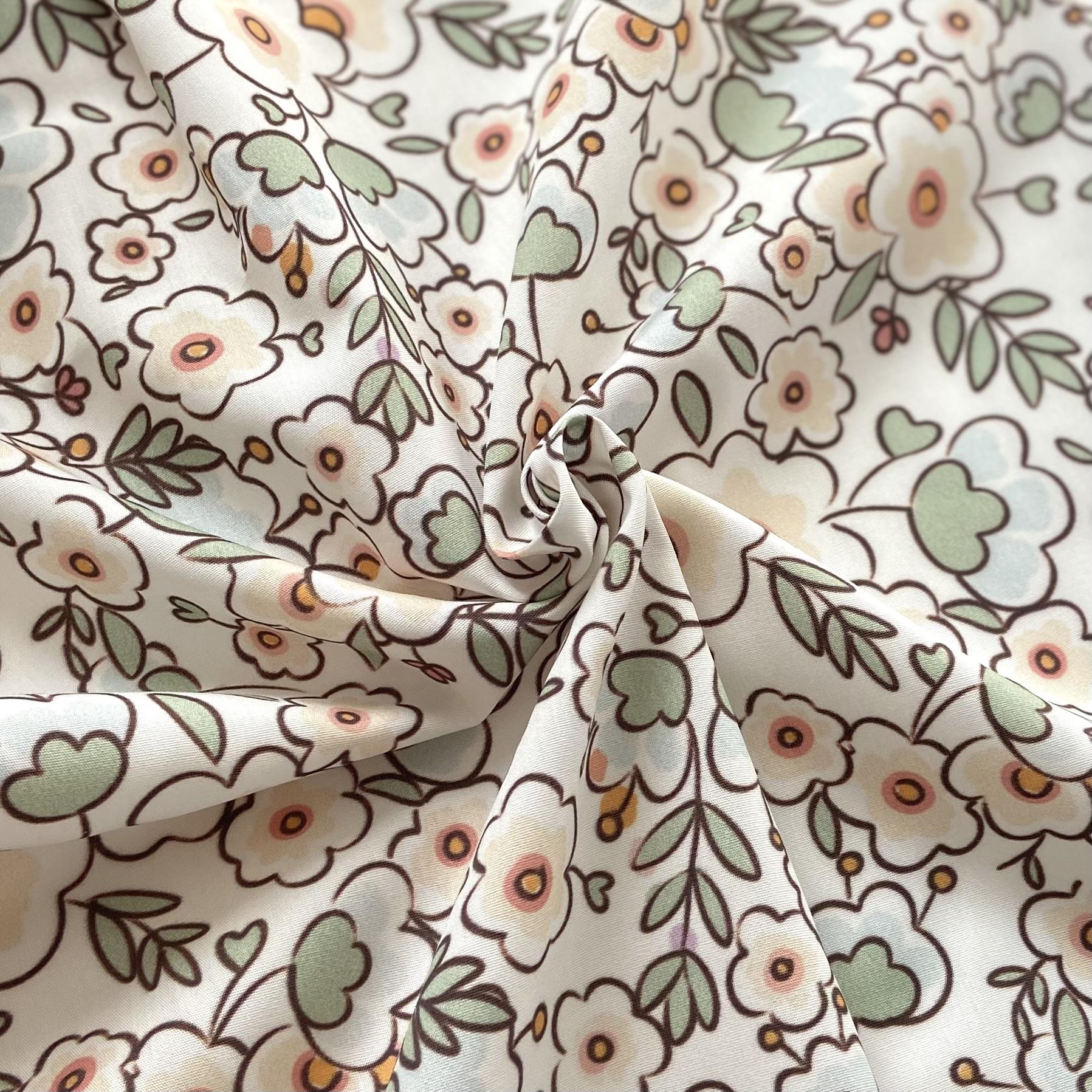 Zezig Greenwater Poplin Fabric