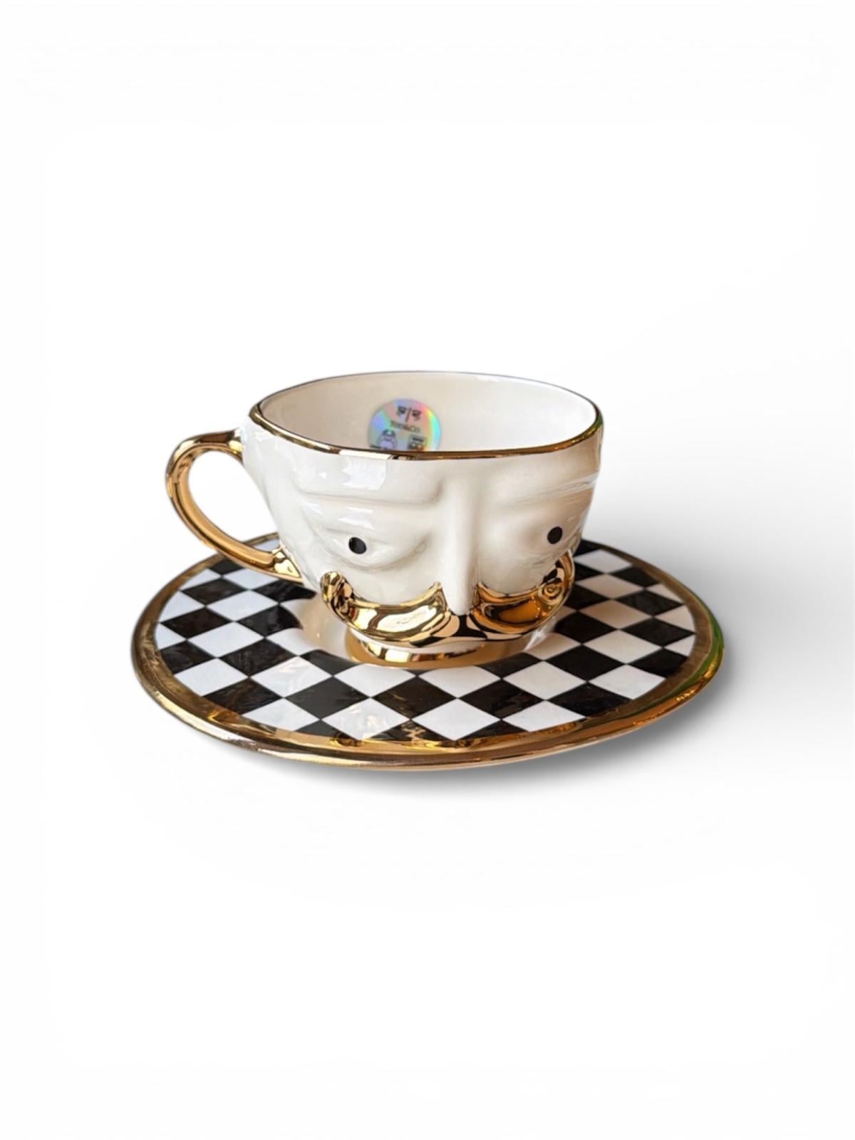 Checkmate-His Gold Çay Fincanı