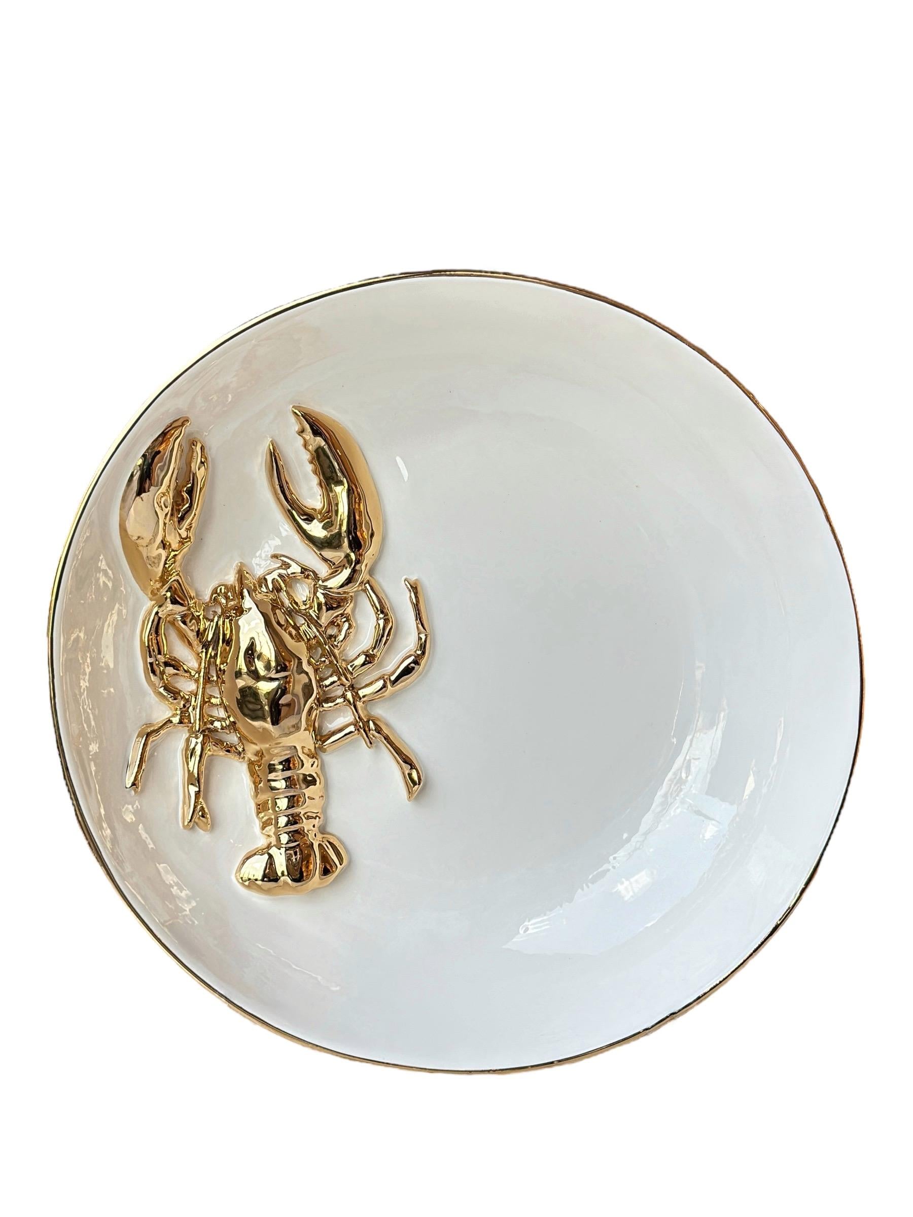 Lobster Büyük Boy Kase Gold