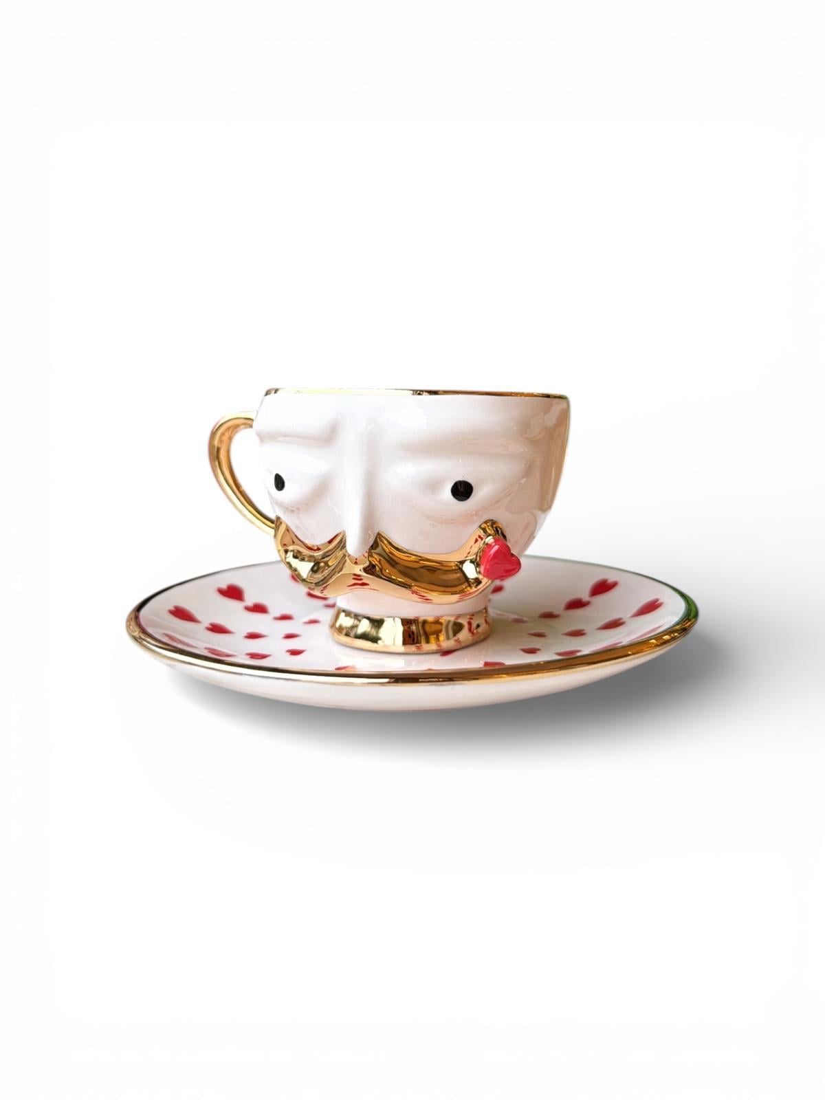 Mon Amour Hulusi Bey Gold Çay Fincanı