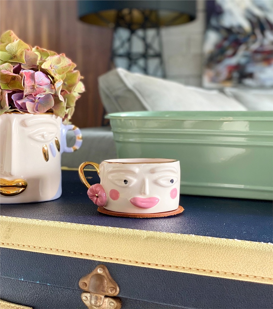 Rukiye Mini Mug Daisy Pembe  Makyaj