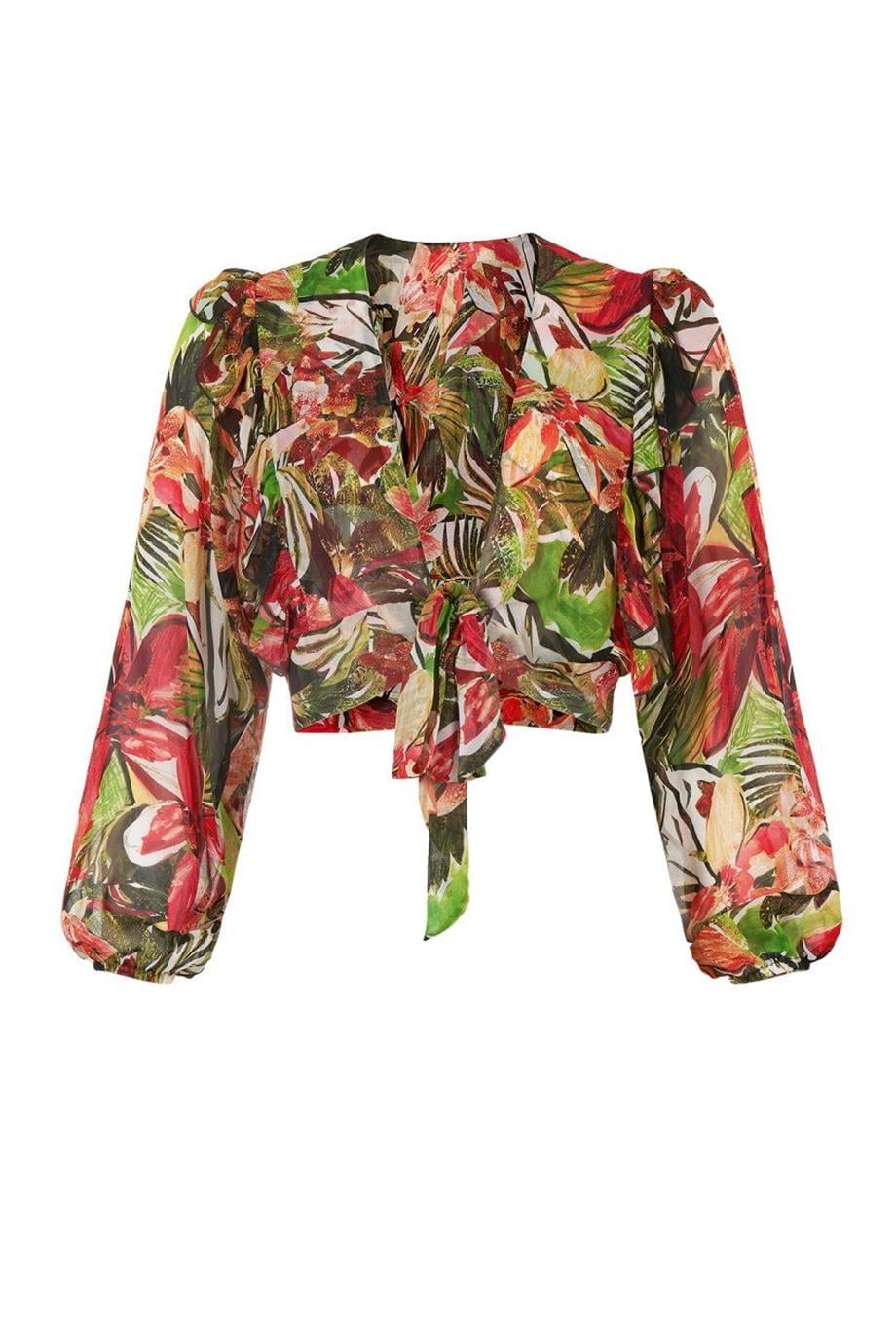 Flowers Anemon Kimono Üst