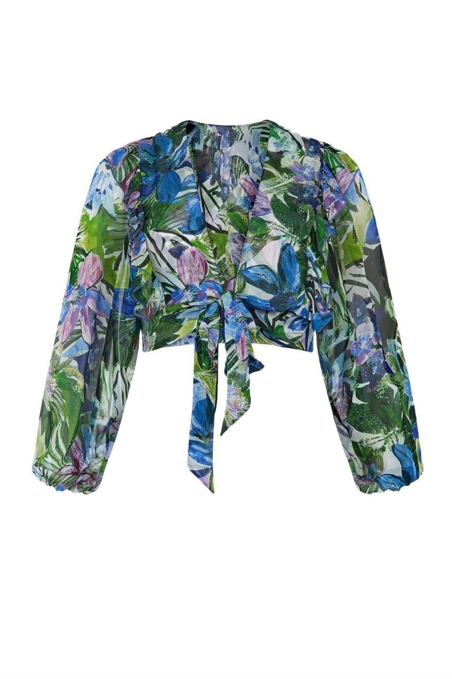 Flowers Anemon Kimono Üst
