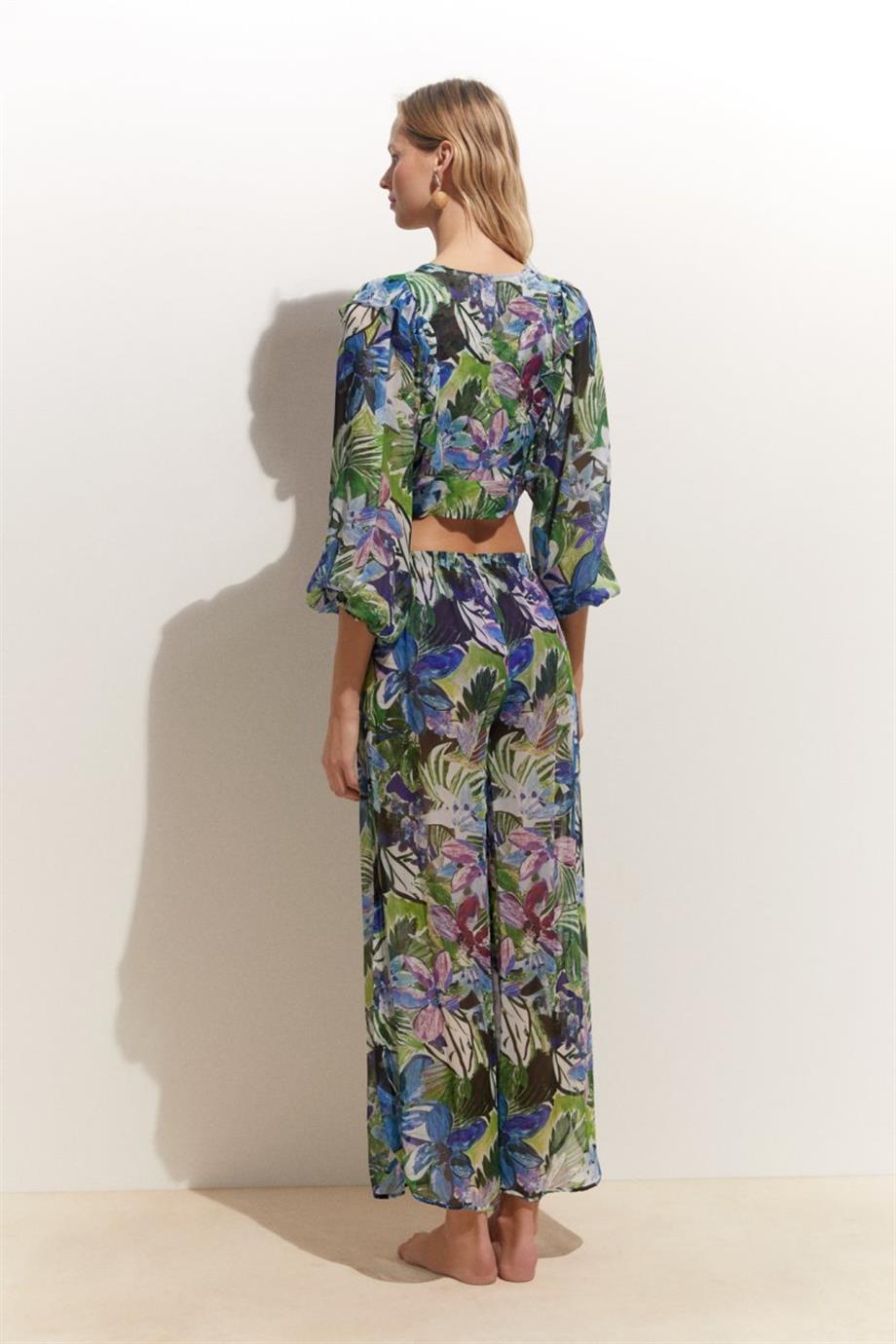 Flowers Anemon Kimono Üst
