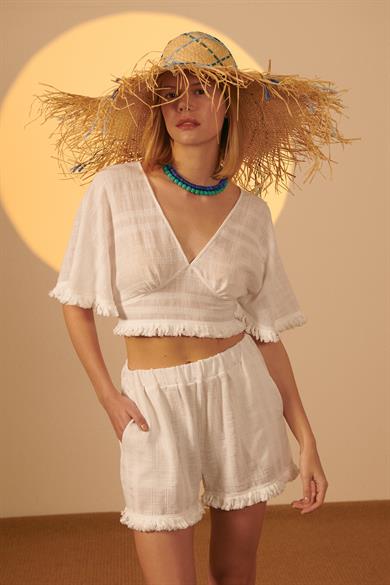 Brigitte Shorts White