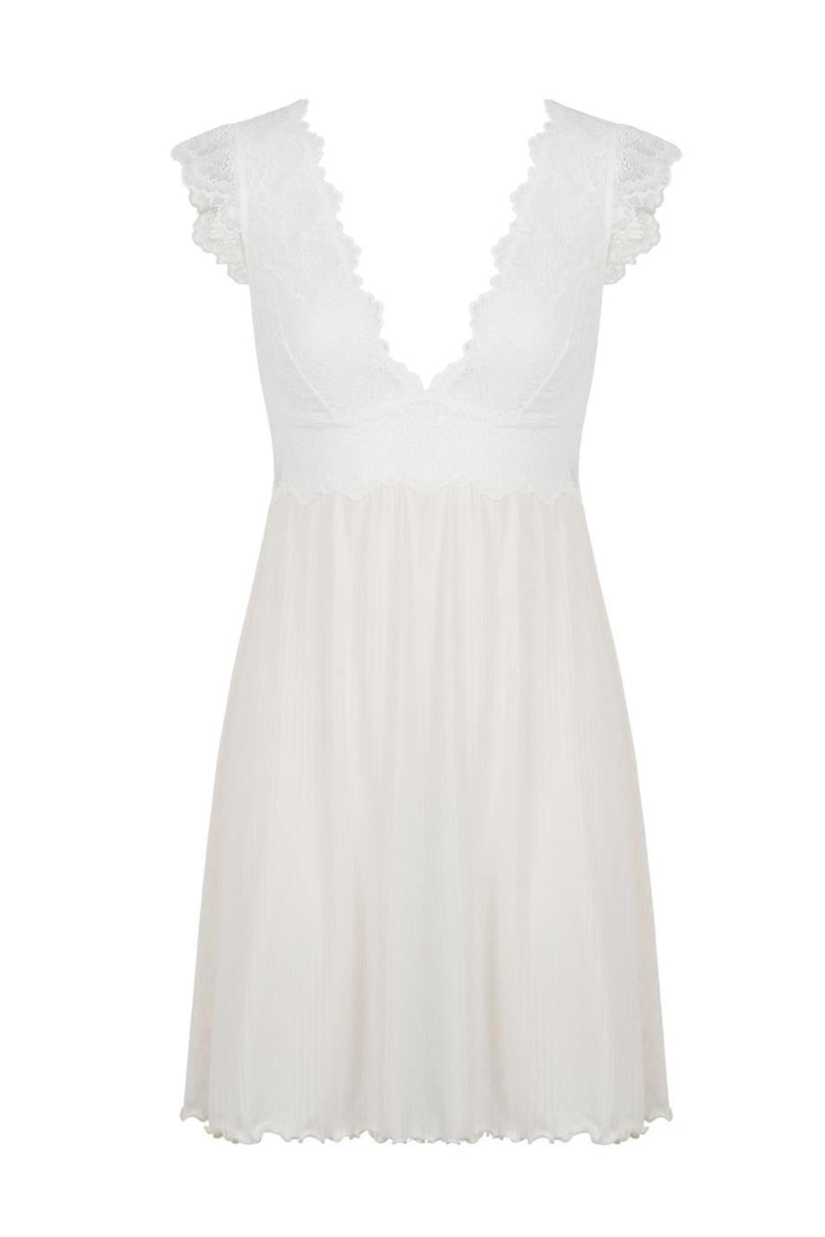 Dahlia Nightshirt Off White