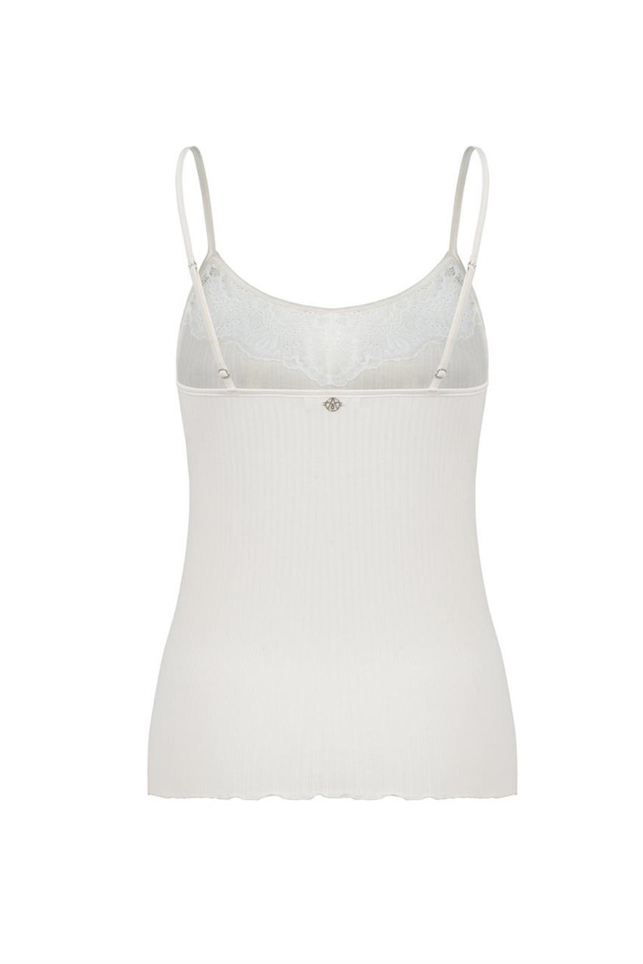Dahlia Saten Askılı Atlet Off White