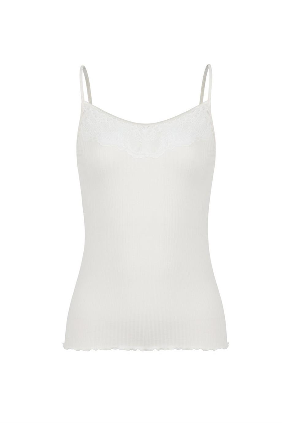 Dahlia Saten Askılı Atlet Off White