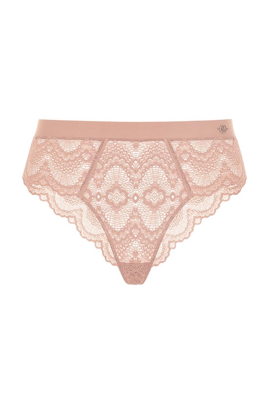 Flame Slip Briefs Nude Pink