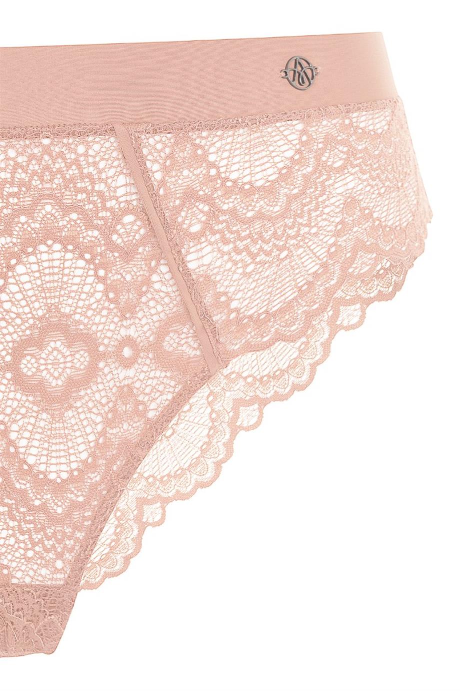 Flame Slip Briefs Nude Pink