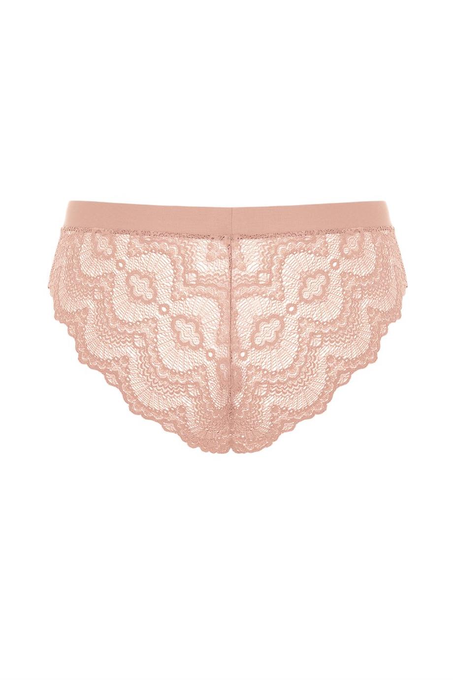 Flame Slip Briefs Nude Pink