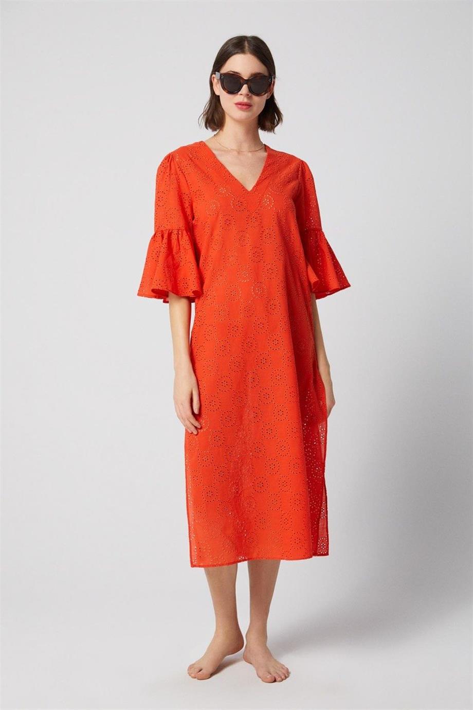 Embroidery Palau Maxi Dress