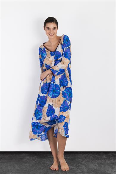 Hawaii Silk Long Dress