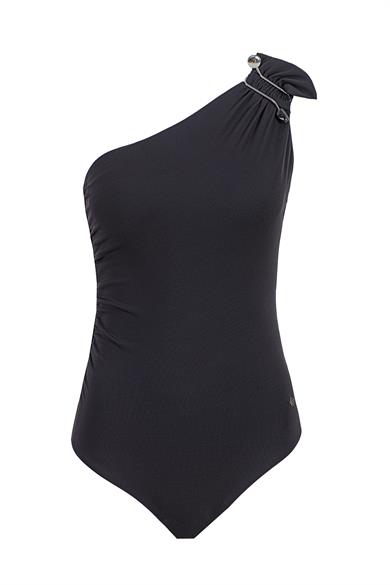 Hematite One Shoulder Swimsuit