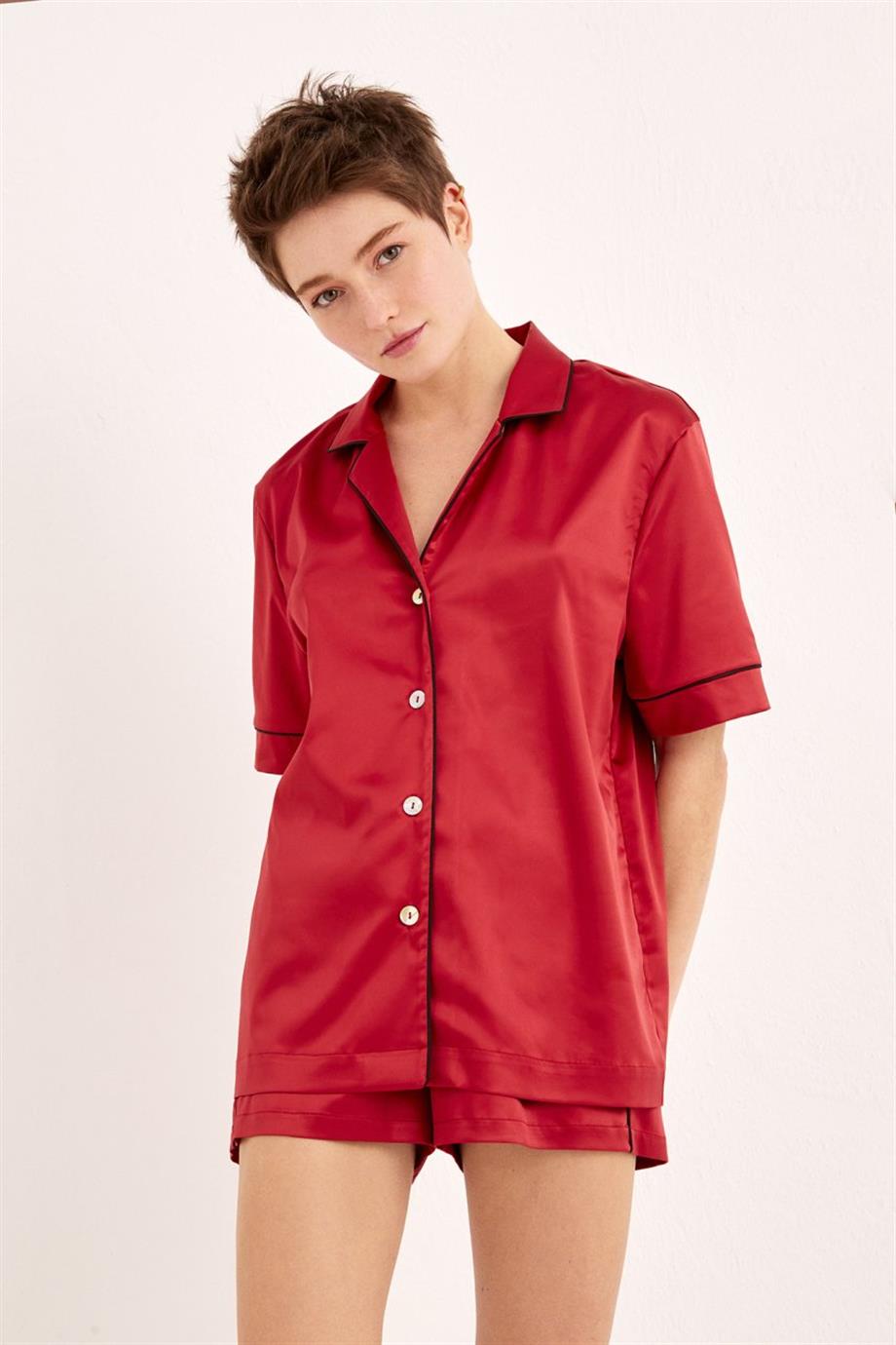 Maresias Shirt Claret Red