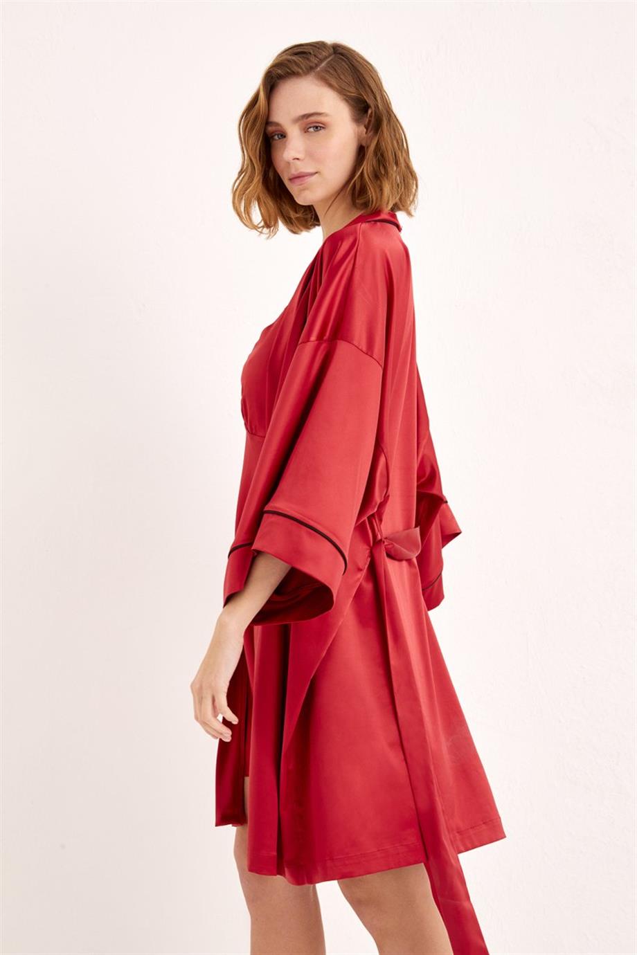 Maresias Kimono Claret Red