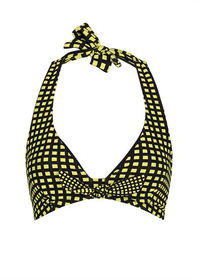 Mod Wave Halter Yaka Bikini Üstü