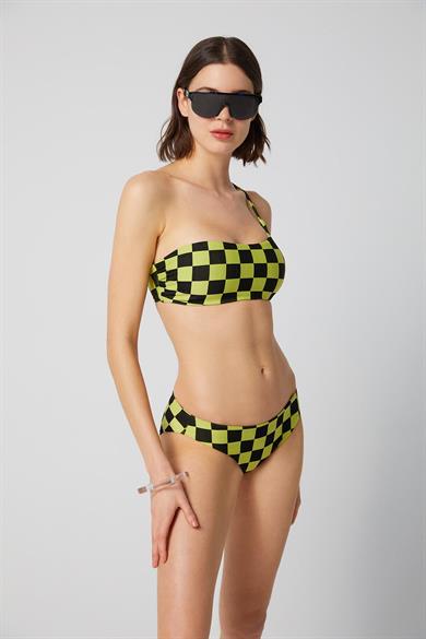 Sixties Refresh Tek Omuz Bikini Üstü