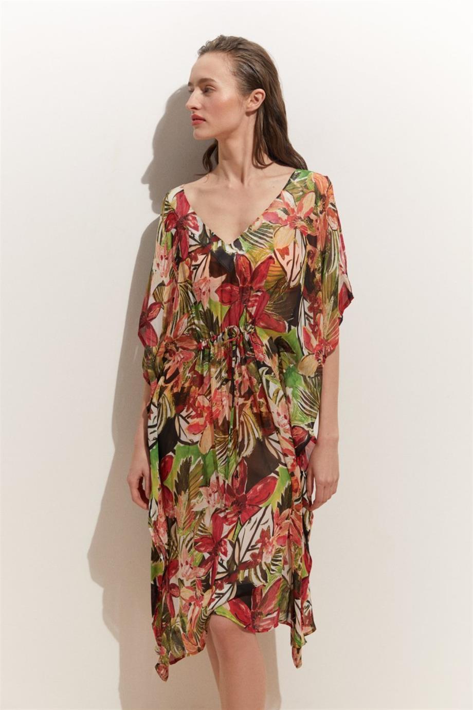 Flowers Skorpions Uzun Kaftan