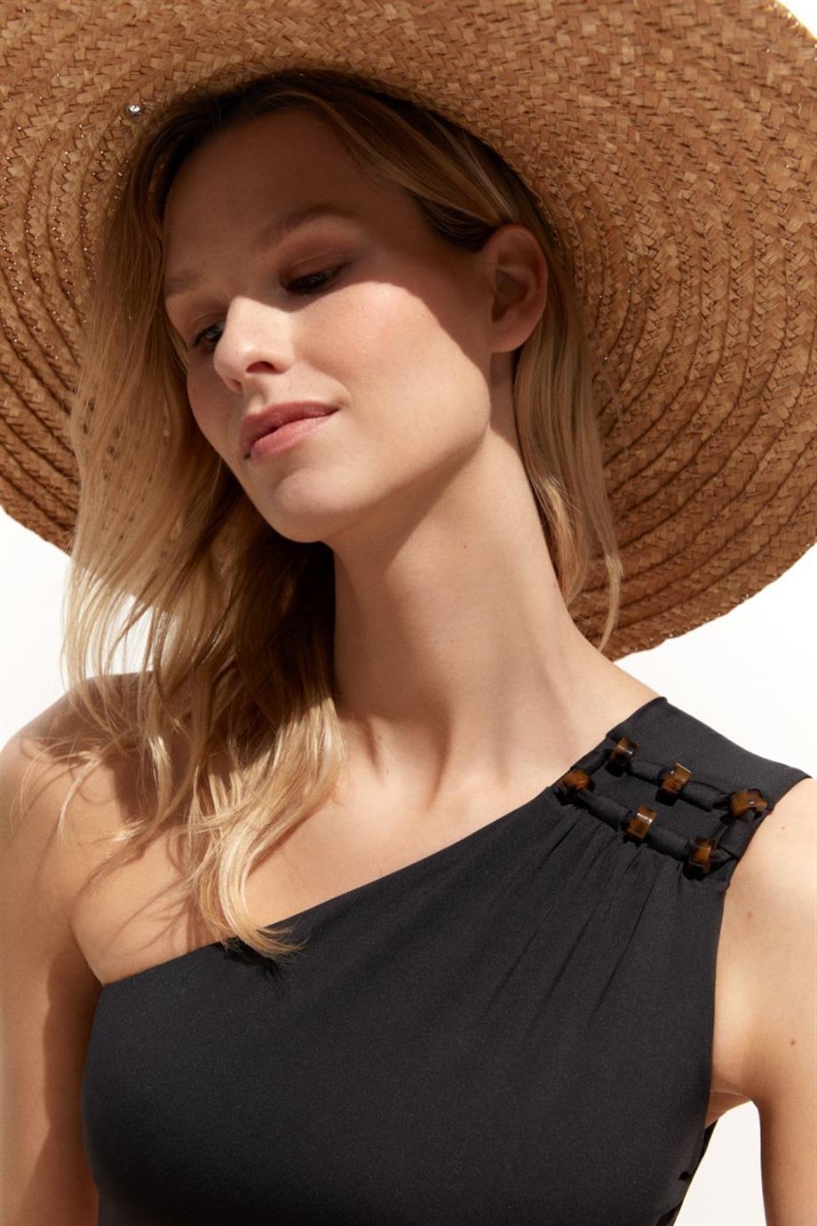 Turly Timeless Tek Omuz Bikini Üstü