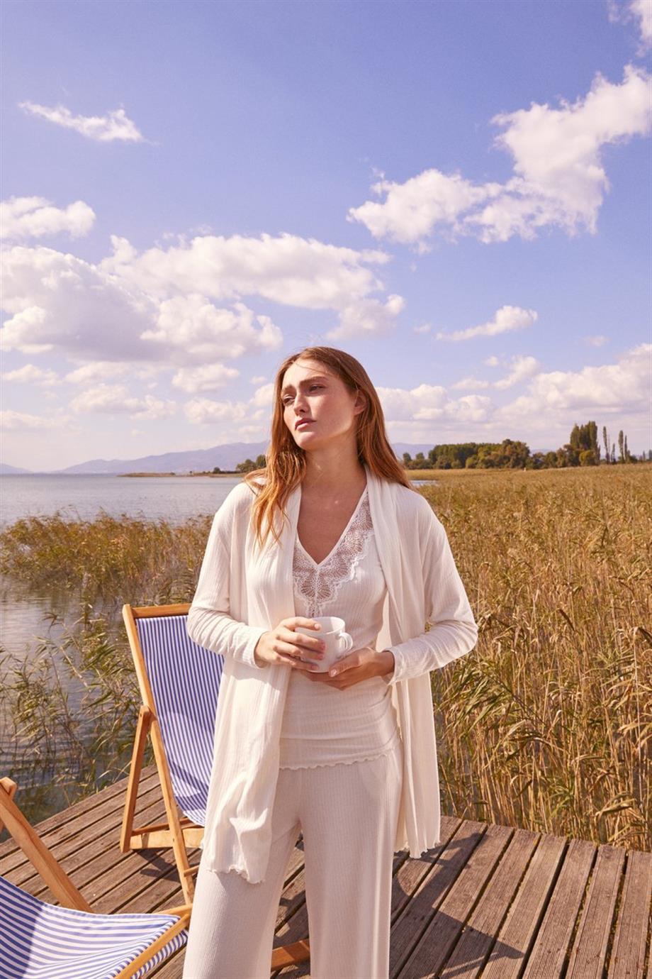 Ultra Comfort Robe Off White