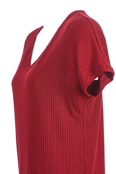 Ultra Comfort  V Shirt Wine