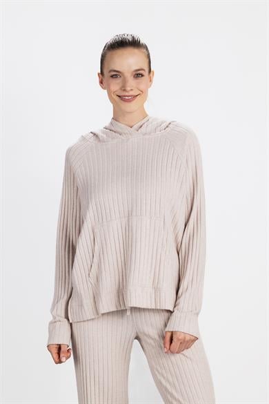 Winter Loungewear Hoodie Beige