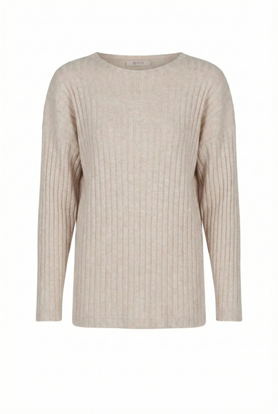 Winter Loungewear Long Sleeve  T-Shirt Beige