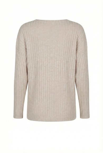 Winter Loungewear Long Sleeve  T-Shirt Beige