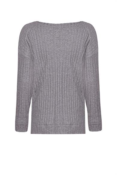 Winter Loungewear Long Sleeve LU T-Shirt Grey