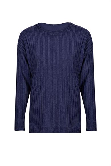 Winter Loungewear Long Sleeve LU T-Shirt Navy Blue