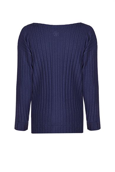 Winter Loungewear Long Sleeve LU T-Shirt Navy Blue