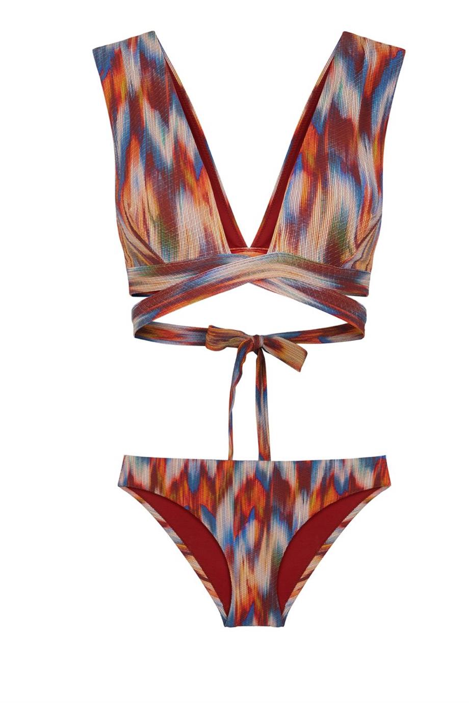 NEW WAVE BİKİNİ ÜSTÜ IKAT CINNAMON