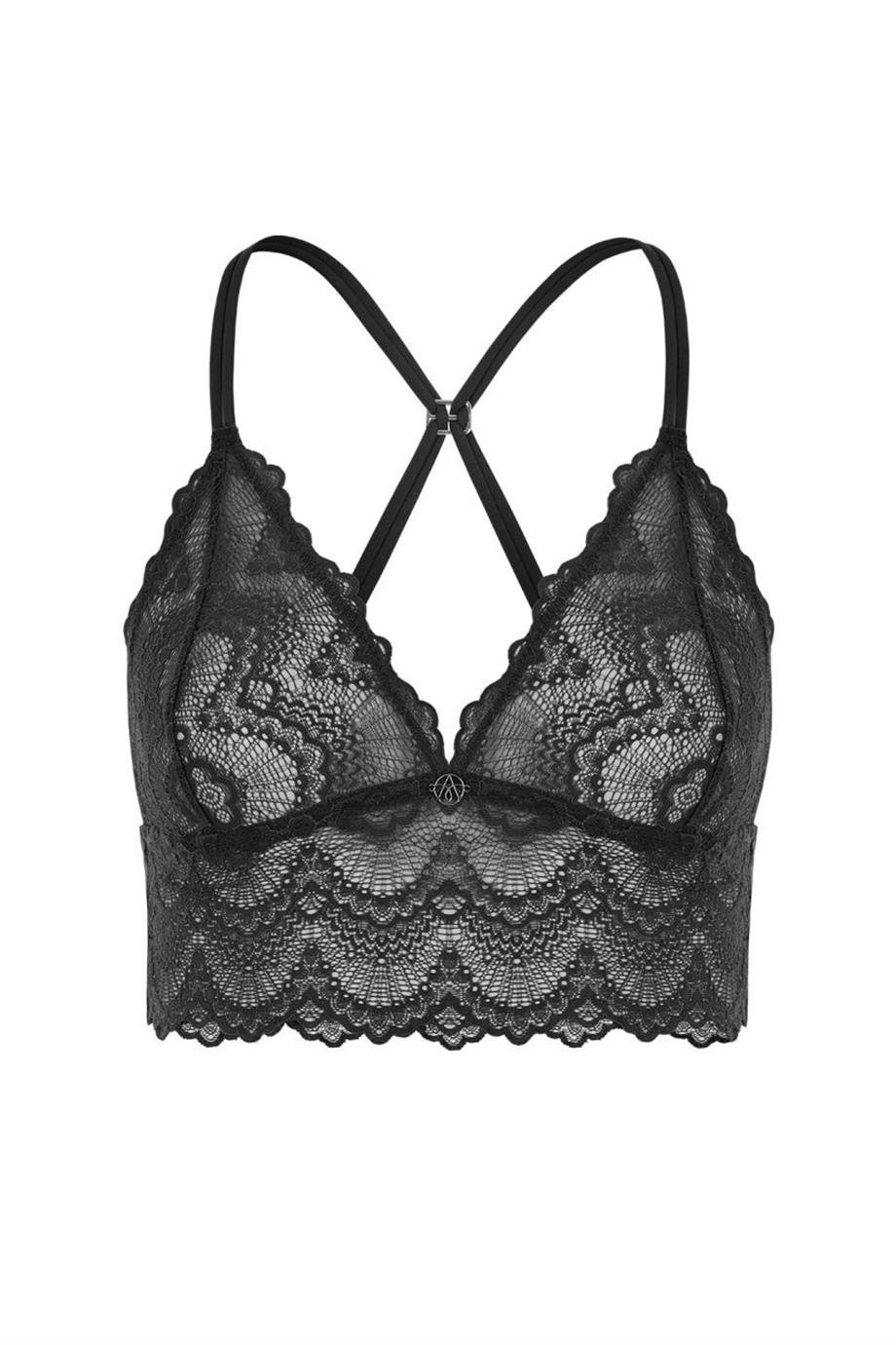 Flame Bralette Black