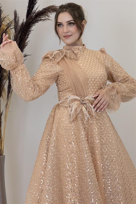 Adel Tesettür Abiye Gold