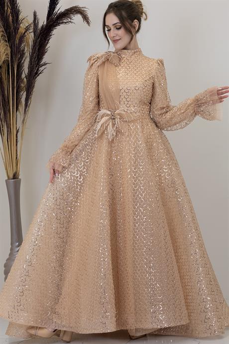 Adel Tesettür Abiye Gold