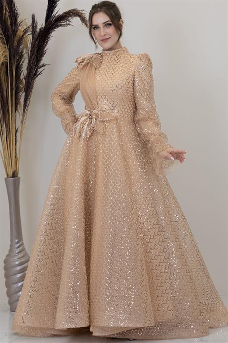 Adel Tesettür Abiye Gold