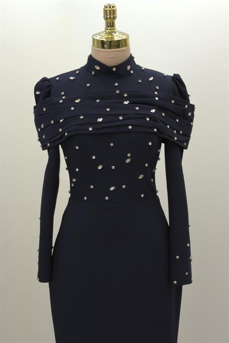 Aden Tesettür Abiye Lacivert