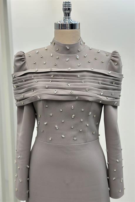 Aden Tesettür Abiye Vizon