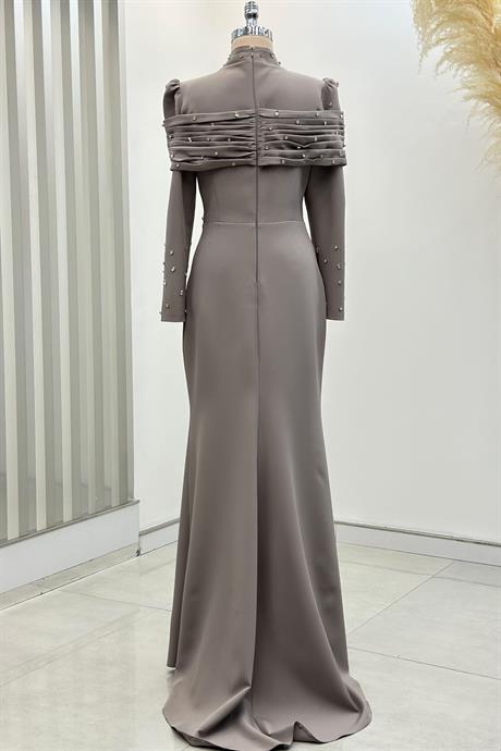 Aden Tesettür Abiye Vizon