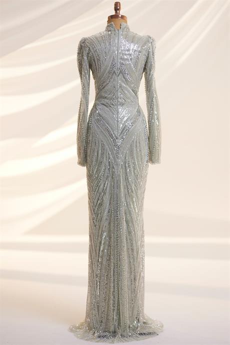 Alanur Tesettür Abiye Mint