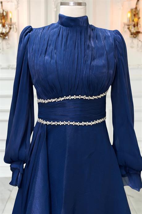 Alize Tesettür Abiye Lacivert