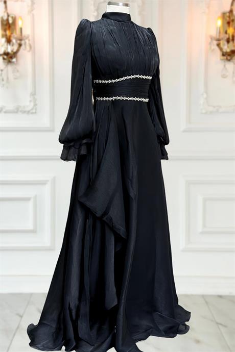 Alize Tesettür Abiye Siyah