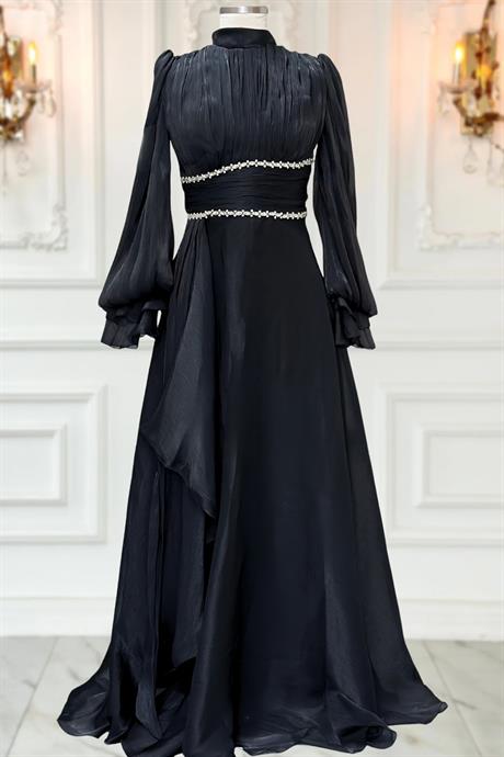 Alize Tesettür Abiye Siyah