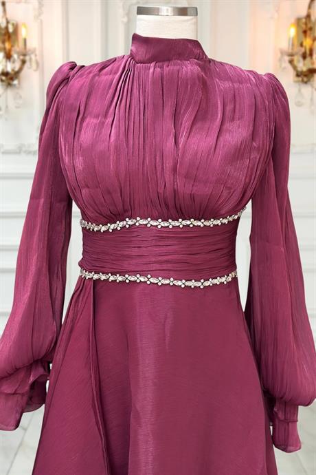 Alize Tesettür Abiye Vişne